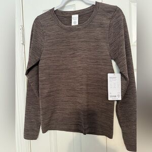 Athleta Renew seamless crew Textured Top